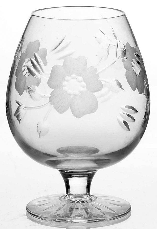Old Country Roses (Gray Cut Flowers) Brandy Glass by Royal Albert-1