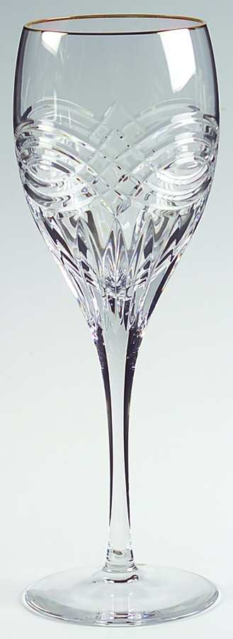 Trellis Gold Water Goblet by Rogaska-1