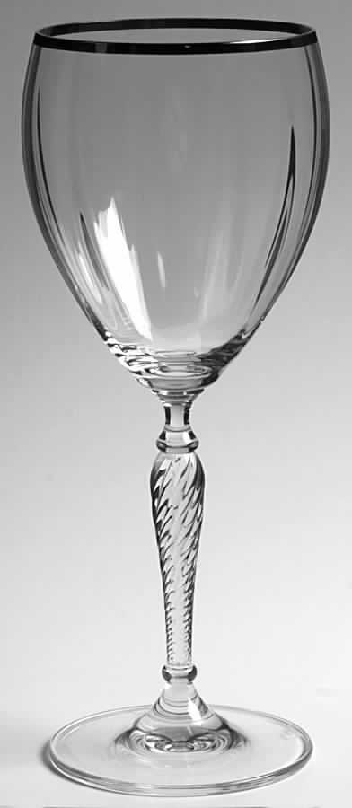 Dawn Platinum Water Goblet by Royal Doulton-1