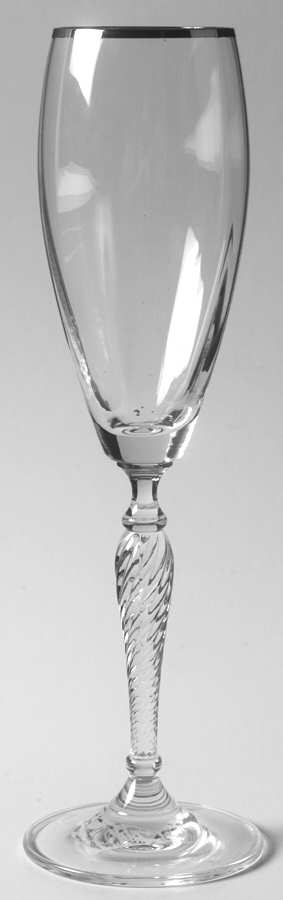 Dawn Platinum Fluted Champagne by Royal Doulton-1