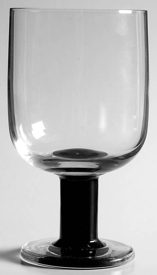 Plus Black Water Goblet by Rosenthal-1
