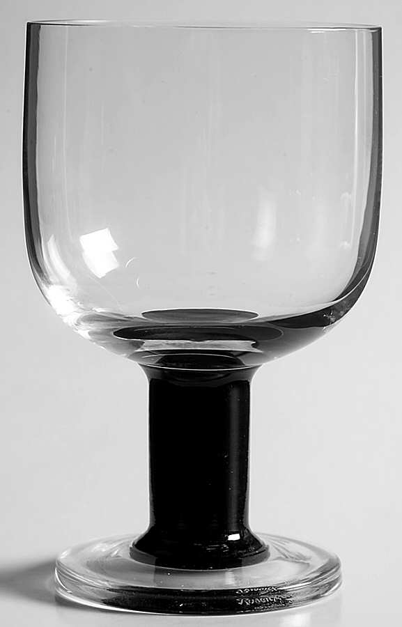 Plus Black Wine Glass by Rosenthal-1