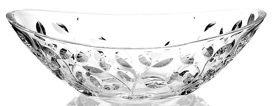 Laurus 13" Oval Bowl by Royal Crystal Rock-1