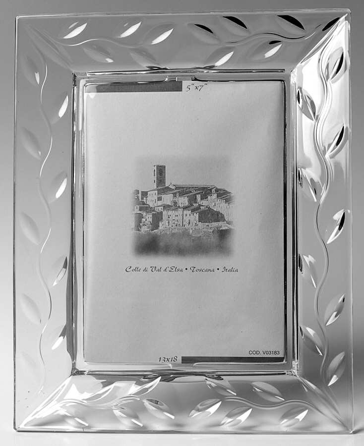 Laurus Frame-Holds 5" X 7" Photo by Royal Crystal Rock-1
