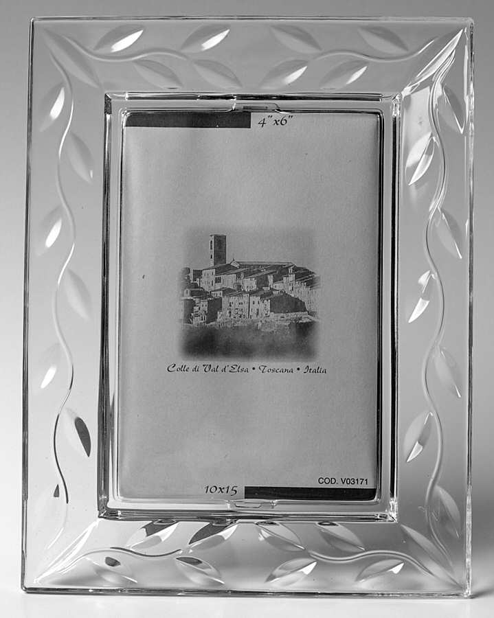 Laurus Frame-Holds 4" X 6" Photo by Royal Crystal Rock-1