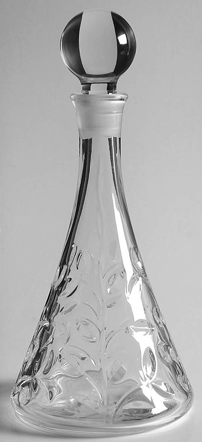 Laurus Cordial Decanter & Stopper by Royal Crystal Rock-1