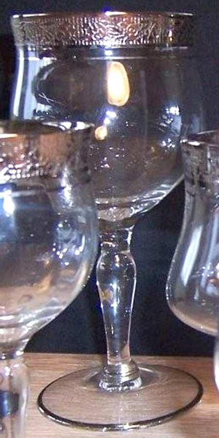 Rambler Rose (Platinum Encrusted) Water Goblet by Ransgil-1