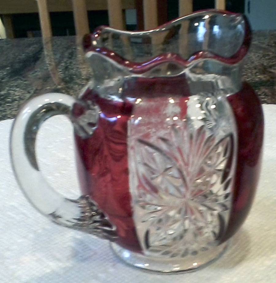 Brilliant Ruby Flash Creamer by Riverside-1