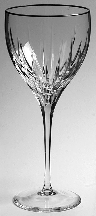 Soho Platinum Water Goblet by Rogaska-1