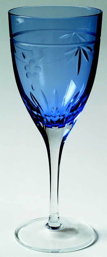 Windsor Blue Water Goblet by Rogaska-1