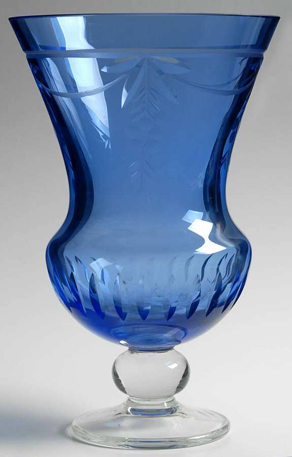 Windsor Blue 9" Flower Vase by Rogaska-1