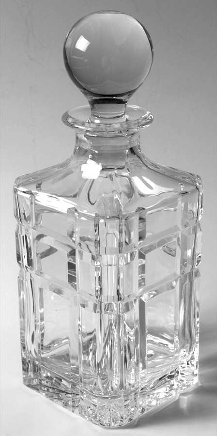 Emerald Small Square Decanter & Stopper by Rogaska-1
