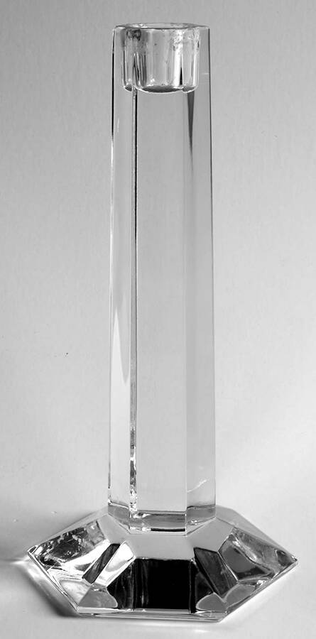 Frank Lloyd Wright 8" Single Light Candlestick by Rogaska-1
