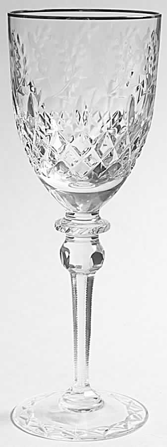Gallia Platinum Water Goblet by Rogaska-1