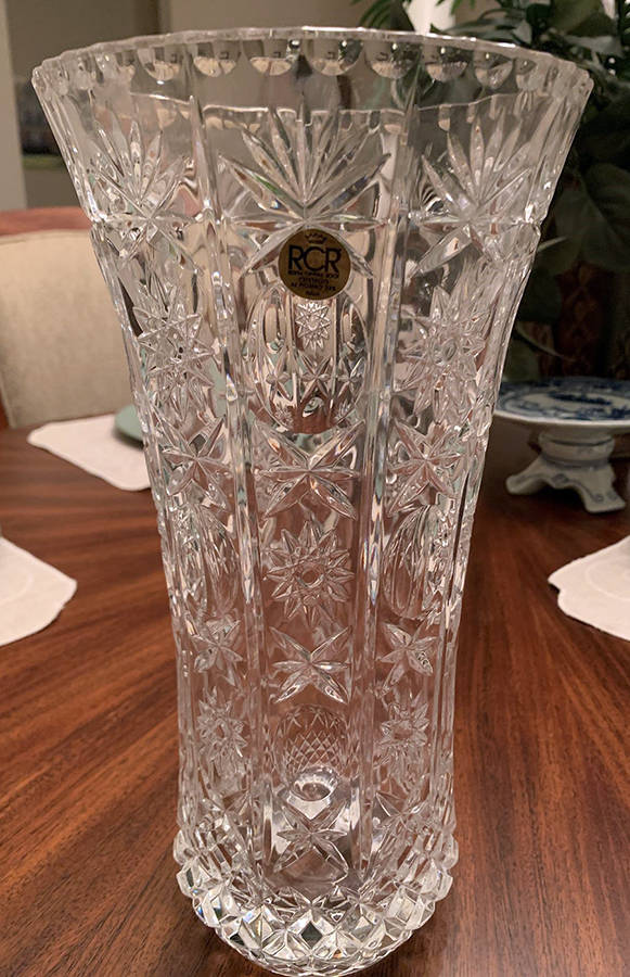 Impero 12" Straight Vase by Royal Crystal Rock-1