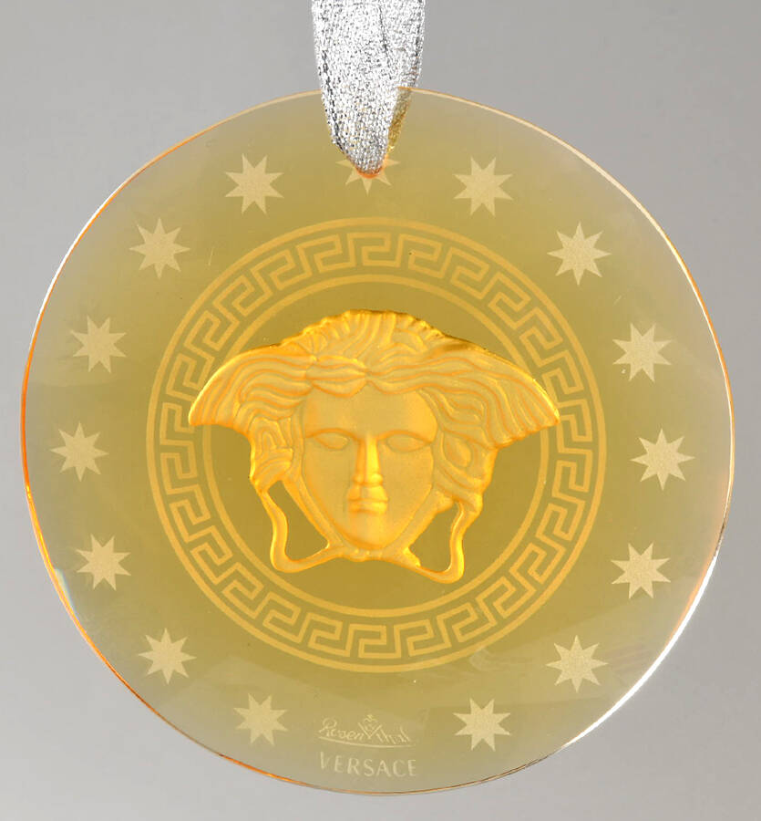 Medusa Lumiere Amber Sun Catcher/Ornament by Rosenthal-1
