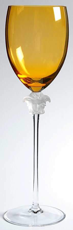 Medusa Lumiere Amber Water Goblet by Rosenthal-1