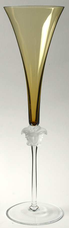Medusa Lumiere Amber Fluted Champagne by Rosenthal-1