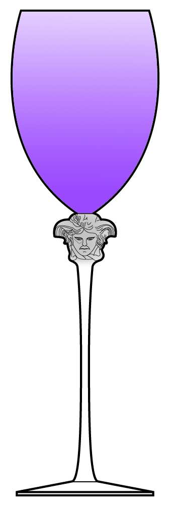 Medusa Lumiere Amethyst Water Goblet by Rosenthal-1