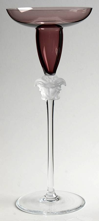 Medusa Lumiere Amethyst 9" Single Light Candlestick by Rosenthal-1