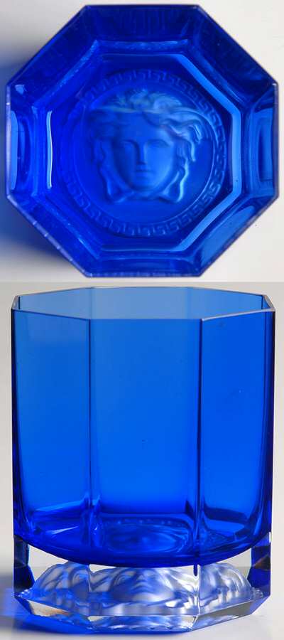 Medusa Lumiere Cobalt Blue Whiskey Glass by Rosenthal-1