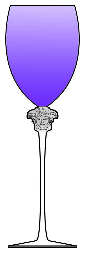 Medusa Lumiere Lilac Water Goblet by Rosenthal-1