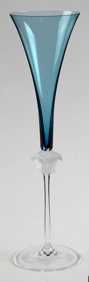 Medusa Lumiere Petrol (Blue) Fluted Champagne by Rosenthal-1