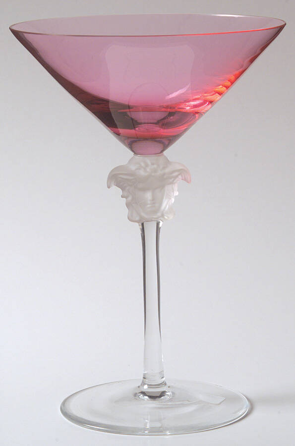 Medusa Lumiere Rose Martini Glass by Rosenthal-1