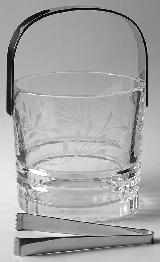 Woodland Ice Bucket with Detachable Handle and Tongs by Rogaska-1