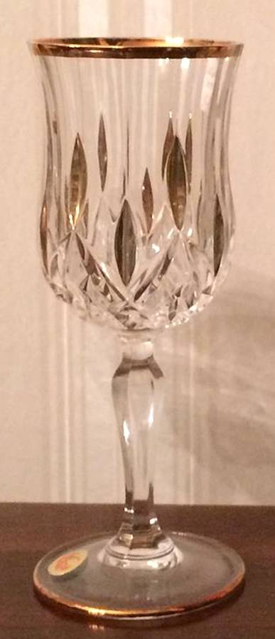 Opera Gold Wine Glass by Royal Crystal Rock-1