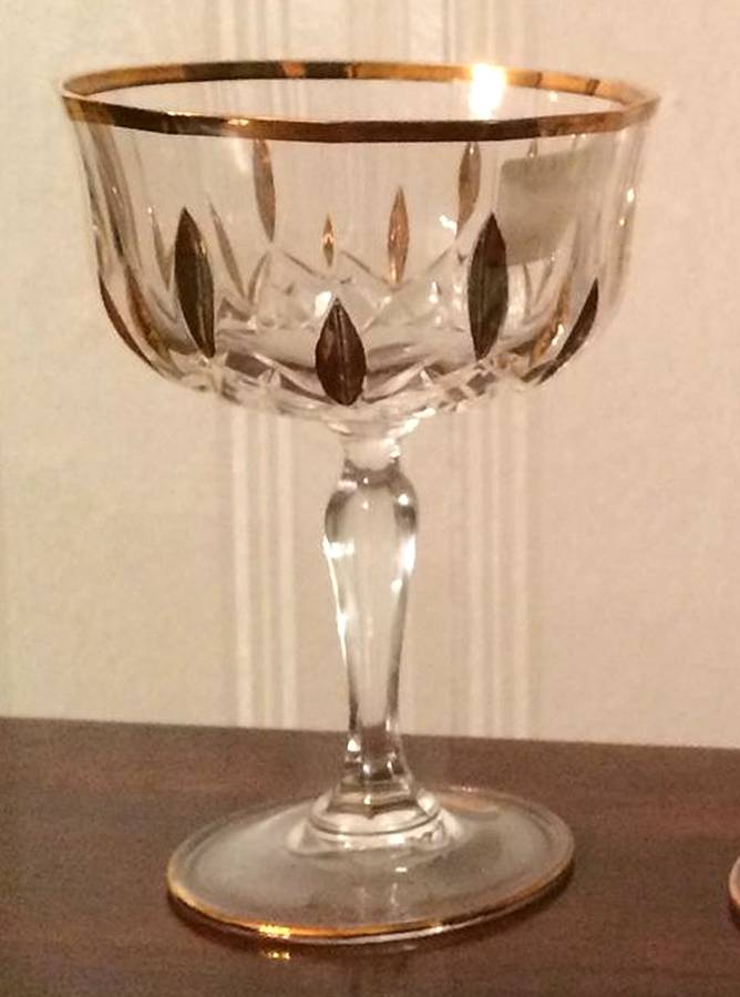 Opera Gold Champagne/Tall Sherbet by Royal Crystal Rock-1