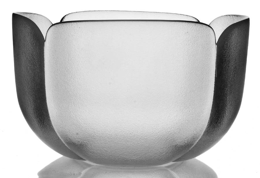 Clover Clear Frosted (Giftware) 8" Round Bowl by Rosenthal-1