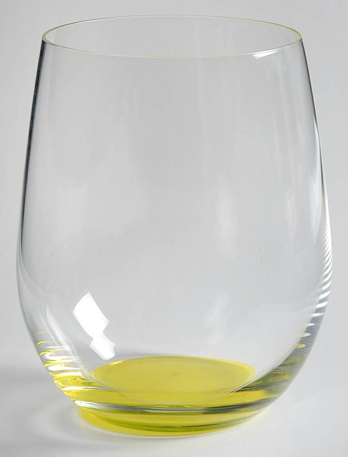 O Yellow Flat Wine Tumbler by Riedel Crystal-1
