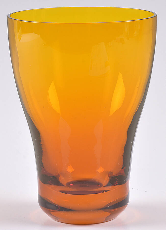 Memphis 12 Oz Amber Flat Tumbler by Rosenthal-1