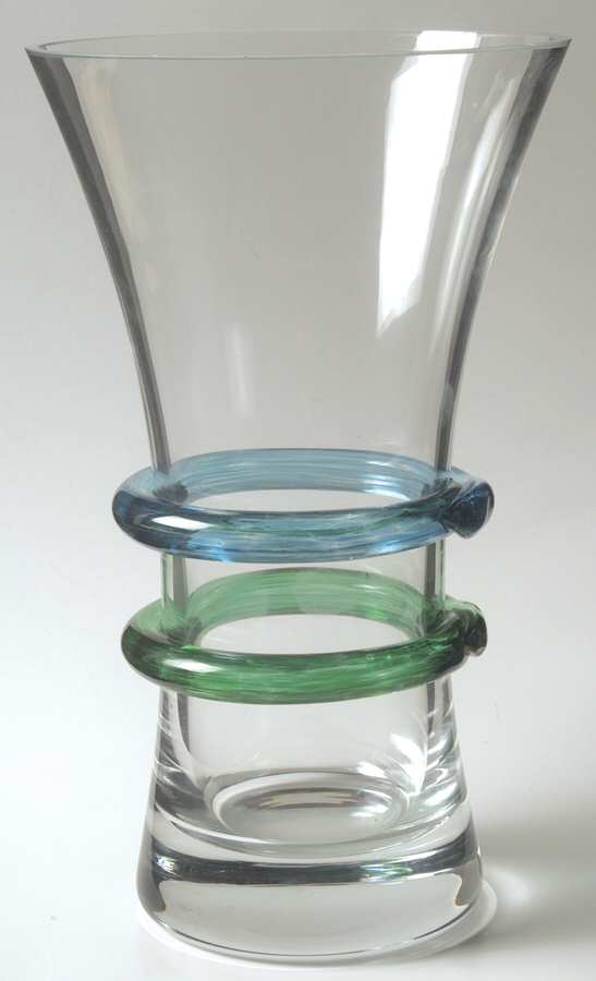 Striped Collection 10" Flower Vase by Rogaska-1