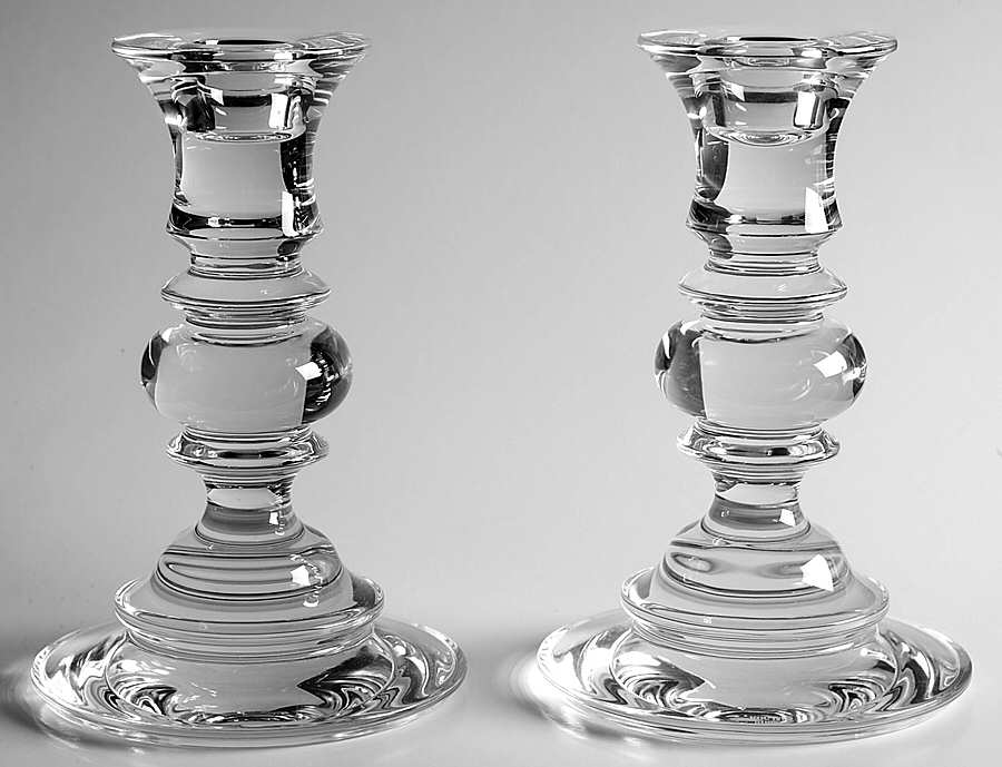 Weston (Set of 2) 6" Single Light Candlesticks by Rogaska-1