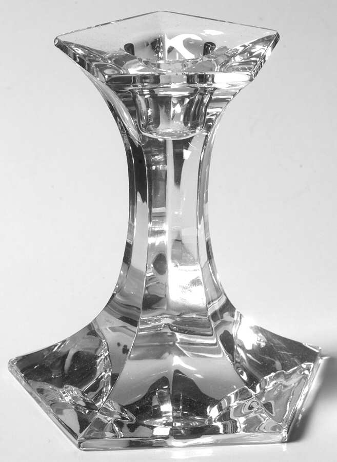 Giftware 4" Single Light Pentagon Candlestick by Riedel Crystal-1