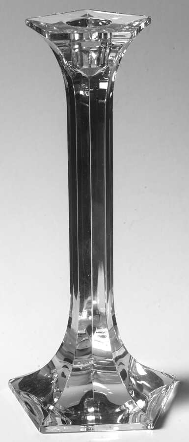 Giftware 8" Single Light Pentagon Candlestick by Riedel Crystal-1