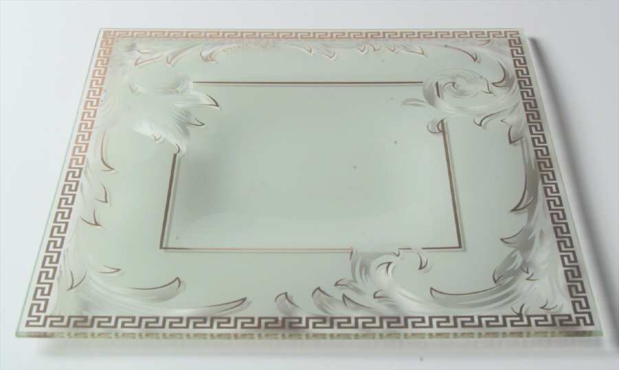 Arabesque (Gold Lines) 8" Square Plate by Rosenthal-1
