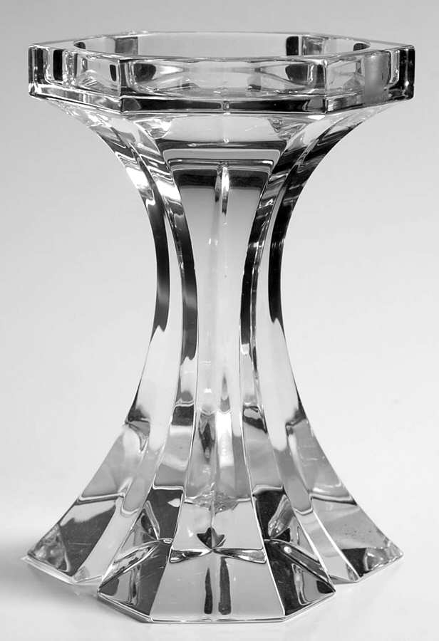 Triangle 6" Pillar Candleholder by Rogaska-1