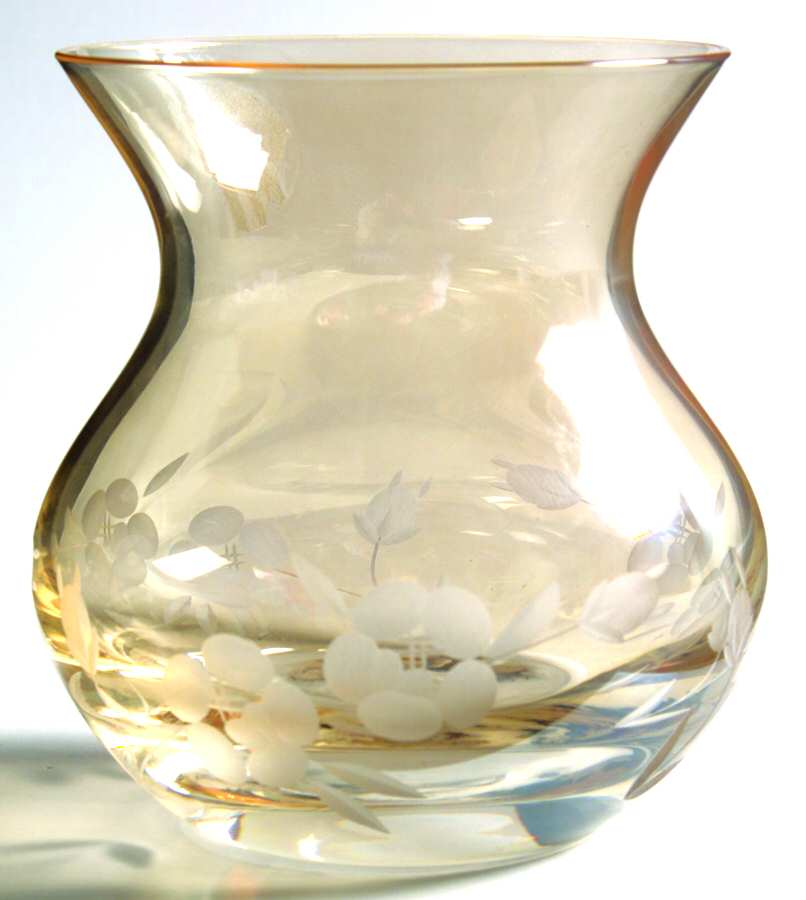 Rose Bouquet Amber 3" Posy Vase by Royal Albert-1
