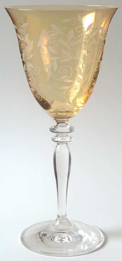 Venetian Amber Wine Glass by Rogaska-1