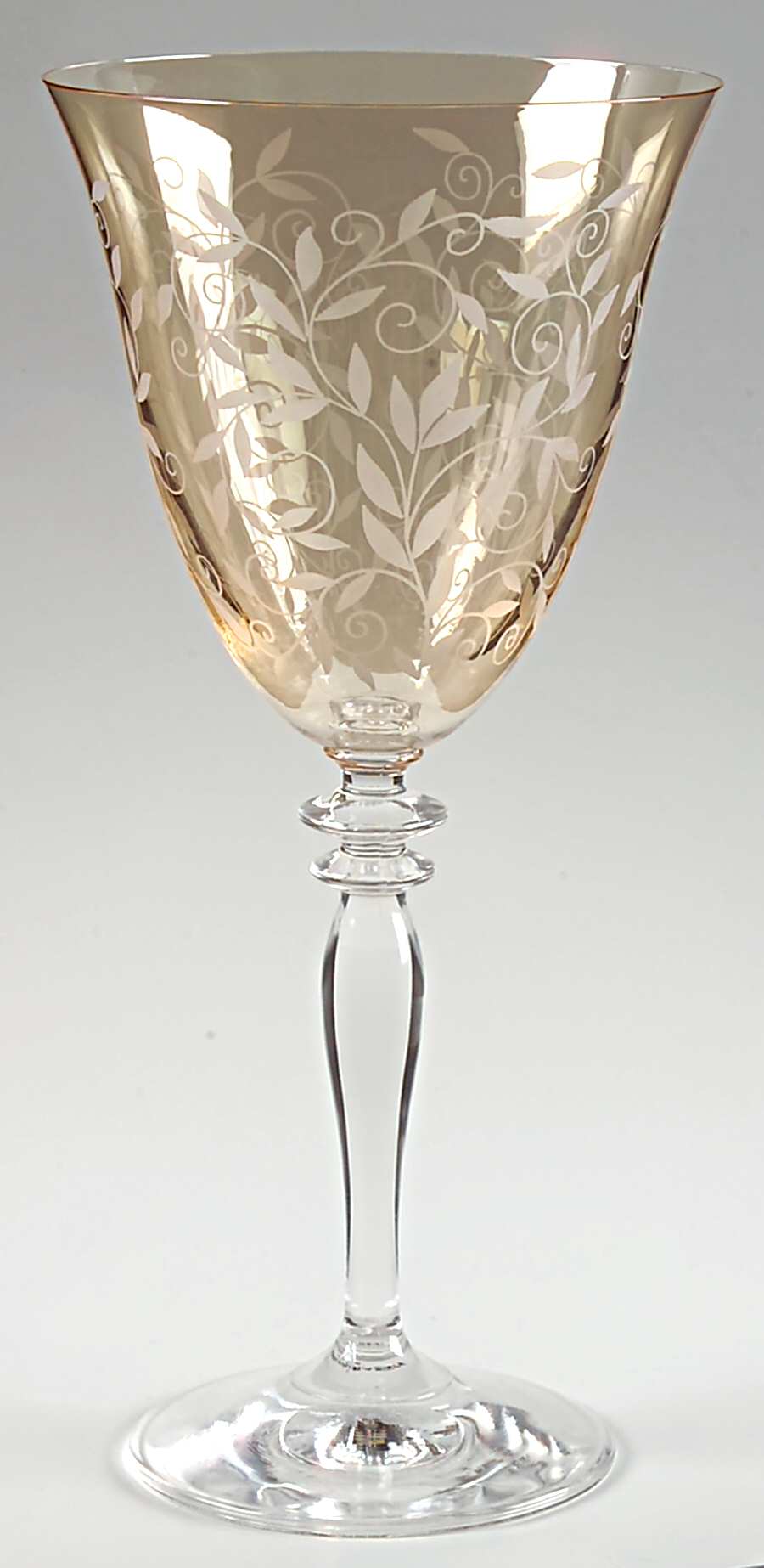 Venetian Amber Water Goblet by Rogaska-1