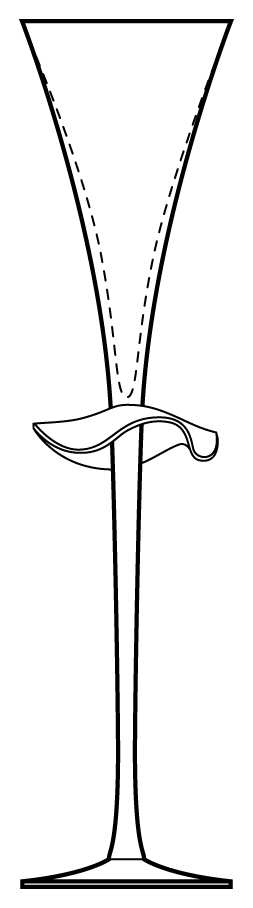 Champagne Caprices Fluted Champagne by Rosenthal-1