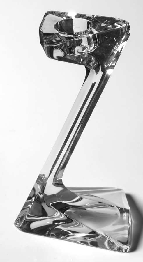 Giftware 6" Single Light Golf Candlestick by Riedel Crystal-1