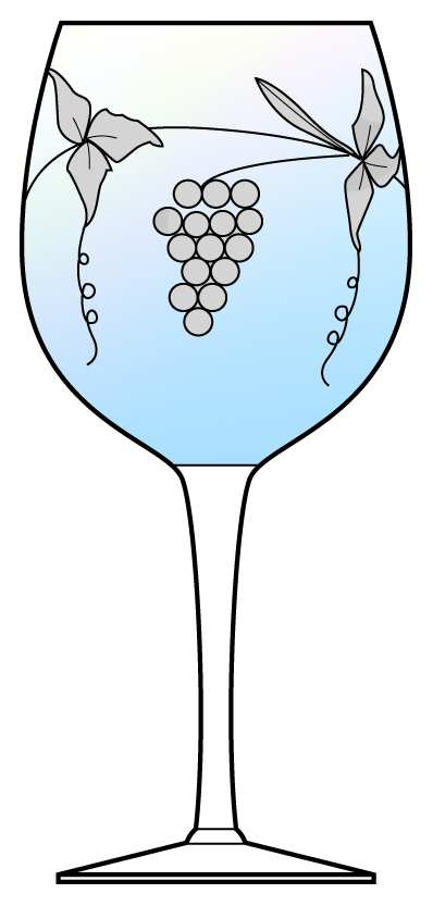 RGA4 Blue Water Goblet by Royal Gallery-1