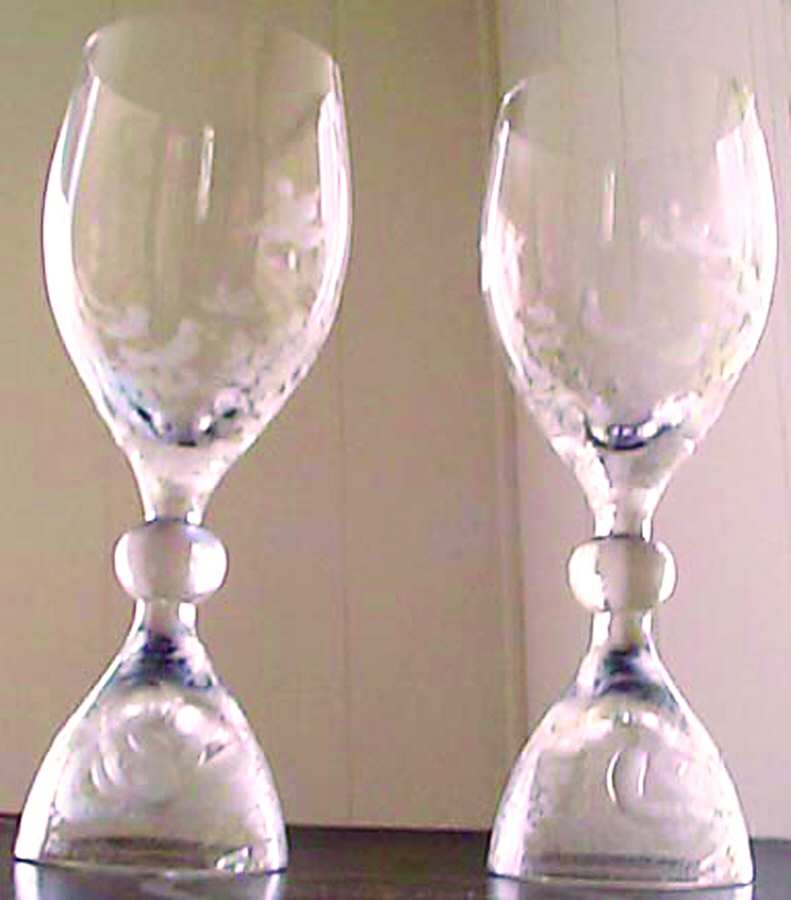 Magic Flute Clear Wine Glass by Rosenthal-1
