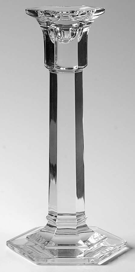 Panel 8" Single Light Candlestick by Rogaska-1