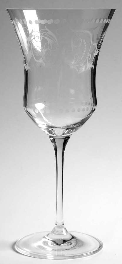 Florentine Clear Water Goblet by Rogaska-1