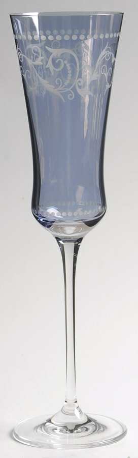 Florentine Twilight (Blue) Fluted Champagne by Rogaska-1